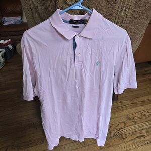Ralph Lauren Men's Light Pink Polo Shirt